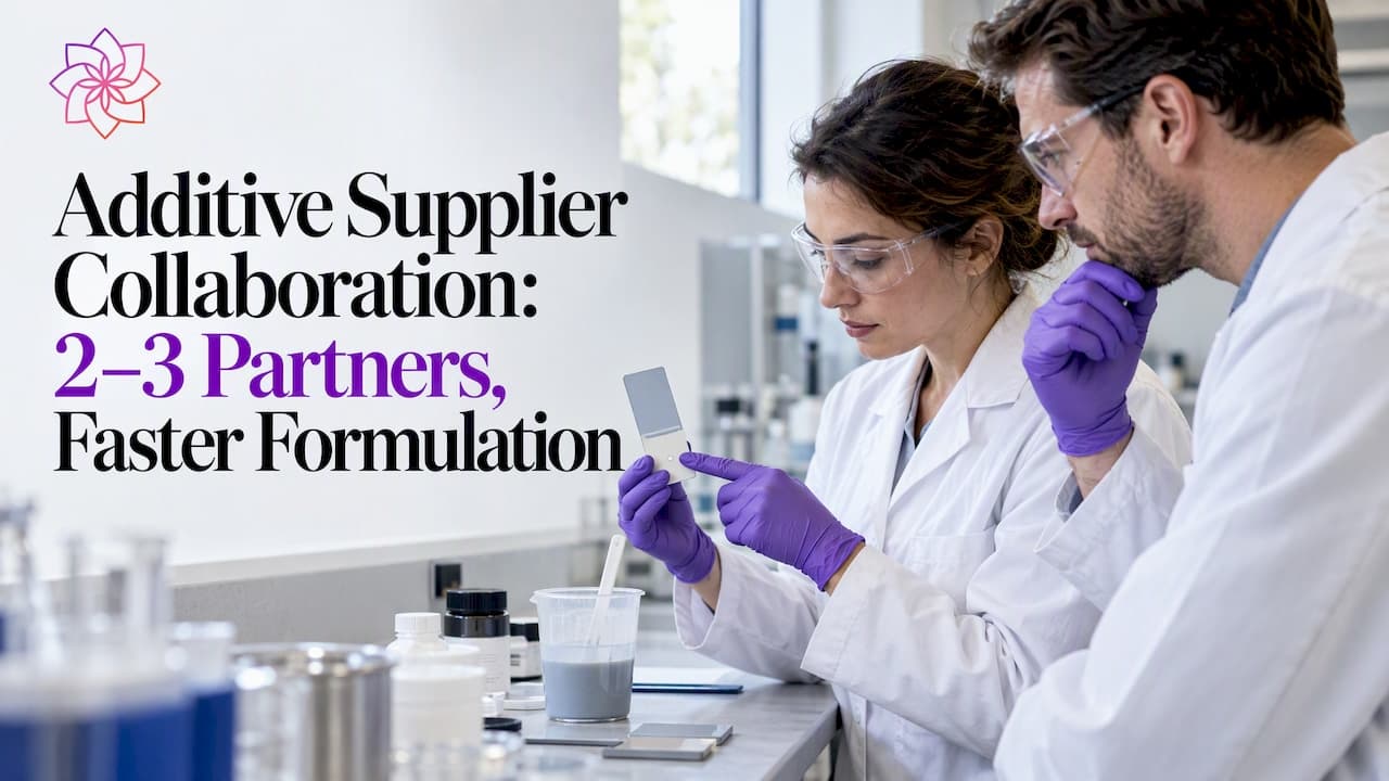 Additive Supplier Collaboration: 2–3 Partners, Faster Formulation