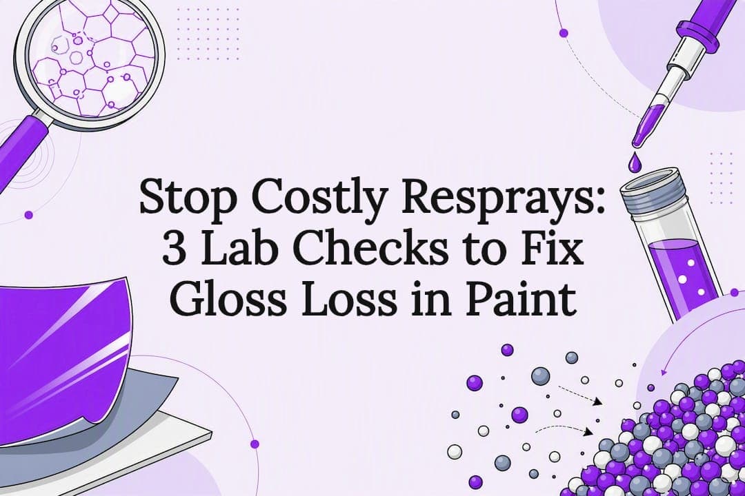 Stop Costly Resprays: 3 Lab Checks to Fix Gloss Loss in Paint