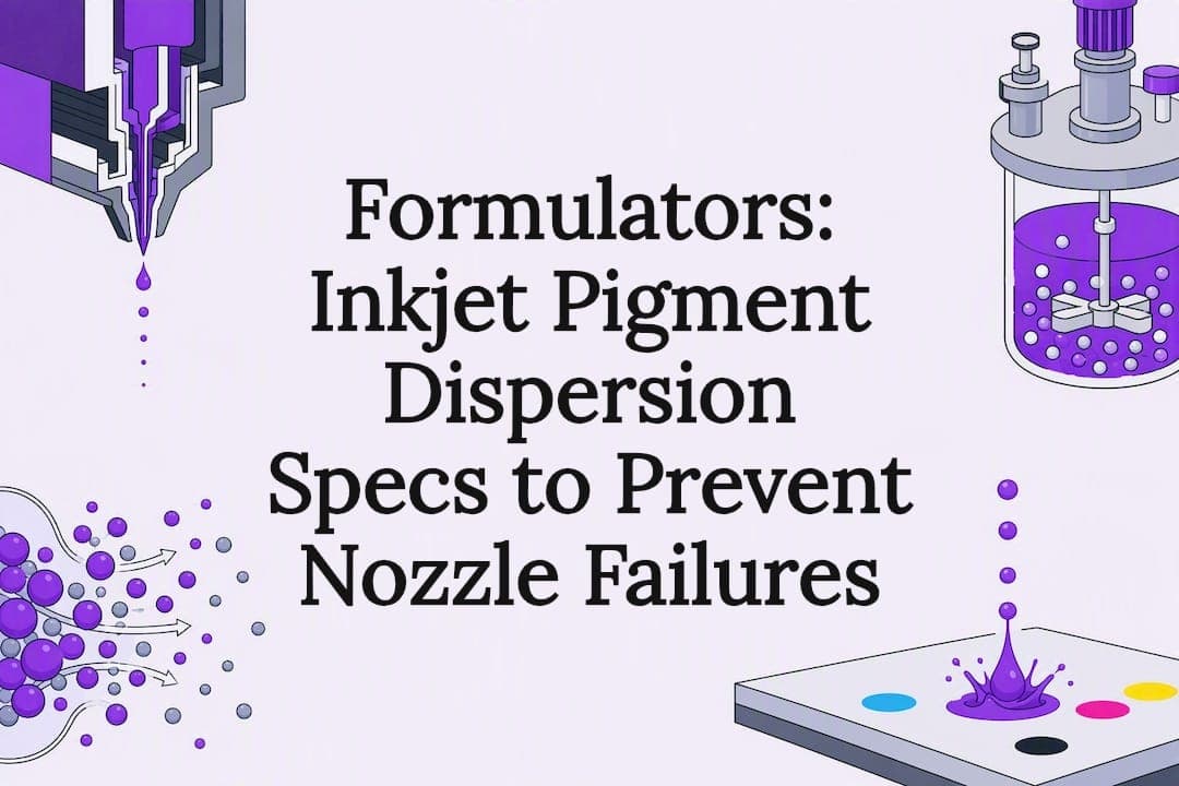 Formulators: Inkjet Pigment Dispersion Specs to Prevent Nozzle Failures