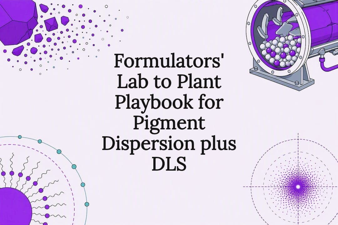 Formulators' Lab to Plant Playbook for Pigment Dispersion plus DLS