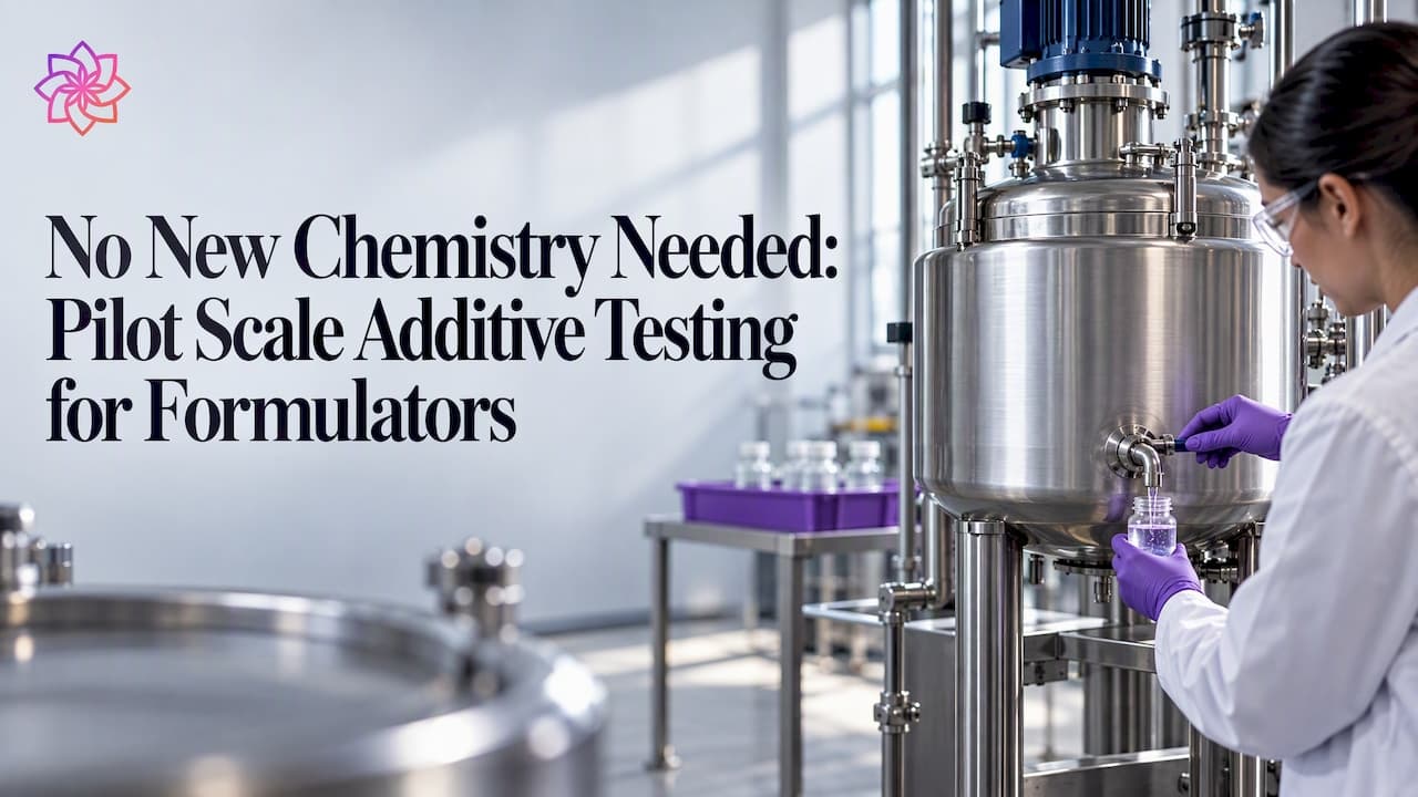 No New Chemistry Needed: Pilot Scale Additive Testing for Formulators