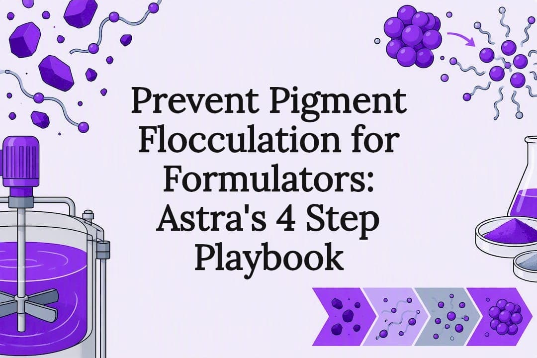 Prevent Pigment Flocculation for Formulators: Astra's 4 Step Playbook