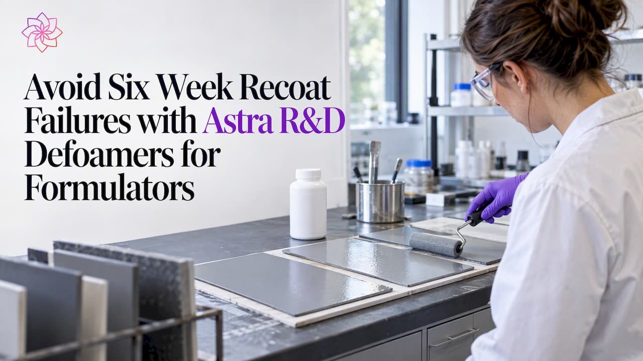 Avoid Six Week Recoat Failures with Astra R&D Defoamers for Formulators
