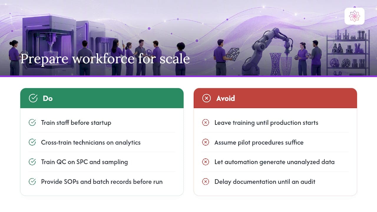 How Do You Prepare the Workforce for a Scaled-Up Process? — overview diagram