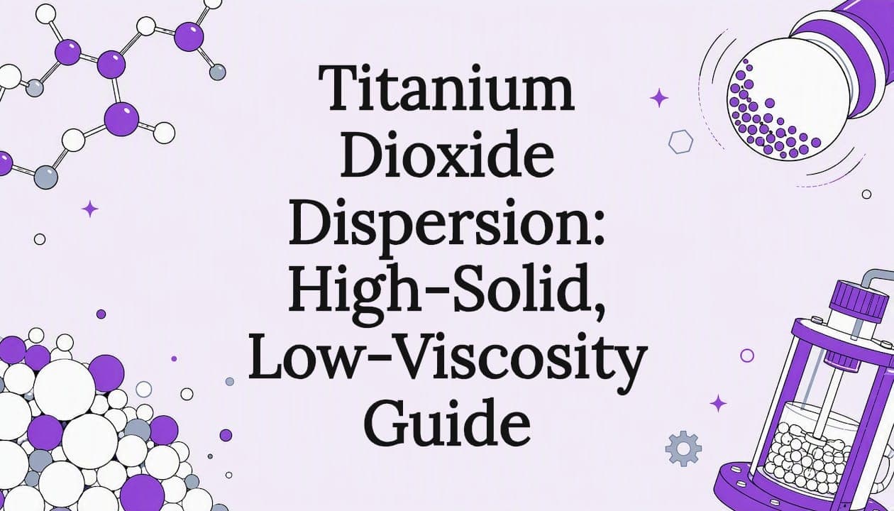 Titanium Dioxide Dispersion: High-Solid, Low-Viscosity Guide